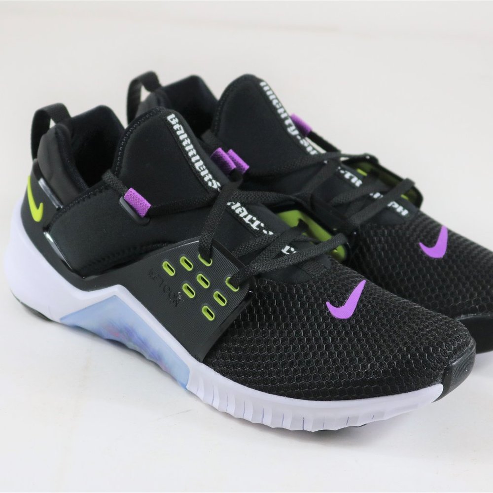 Nike Free Metcon 2 Black Green White Mens Size 10.